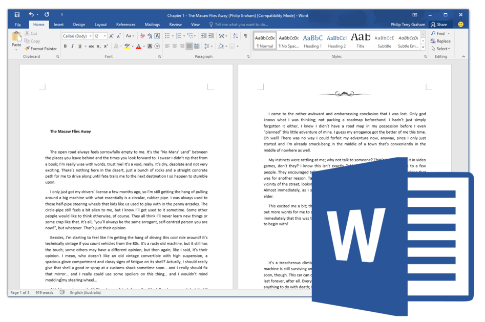 Microsoft Office Home and Student 2016 Word digital license – word processing software for creating documents on Windows
